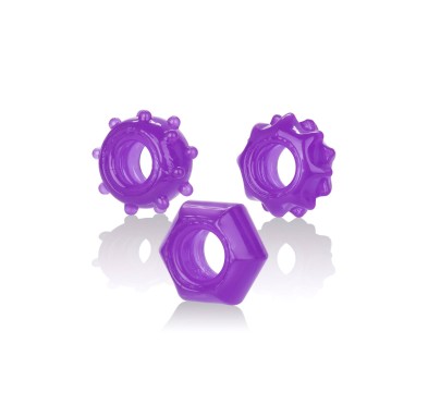 Pierścień-REVERSIBLE RING SET PURPLE